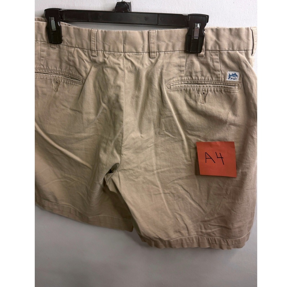 Southern Tide Mens Channel Marker Khaki Tan Flat Front Chino Shorts Size 36 - Picture 4 of 4